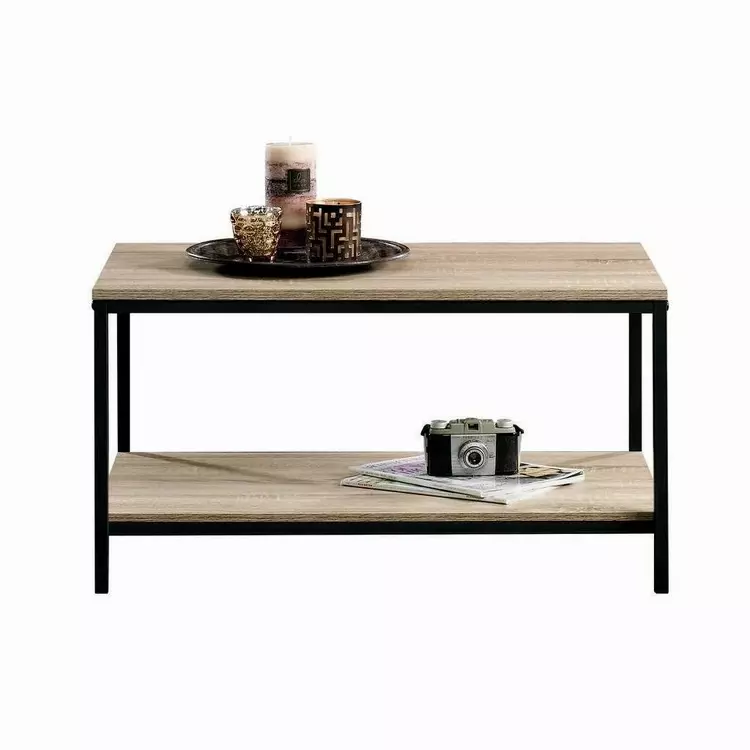 Coffee Table Pattens Furniture Stoke, Metal Side Table With Shelf