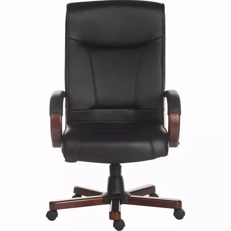 Brown Bonded Leather Swivel Office, Leather Swivel Chair Office