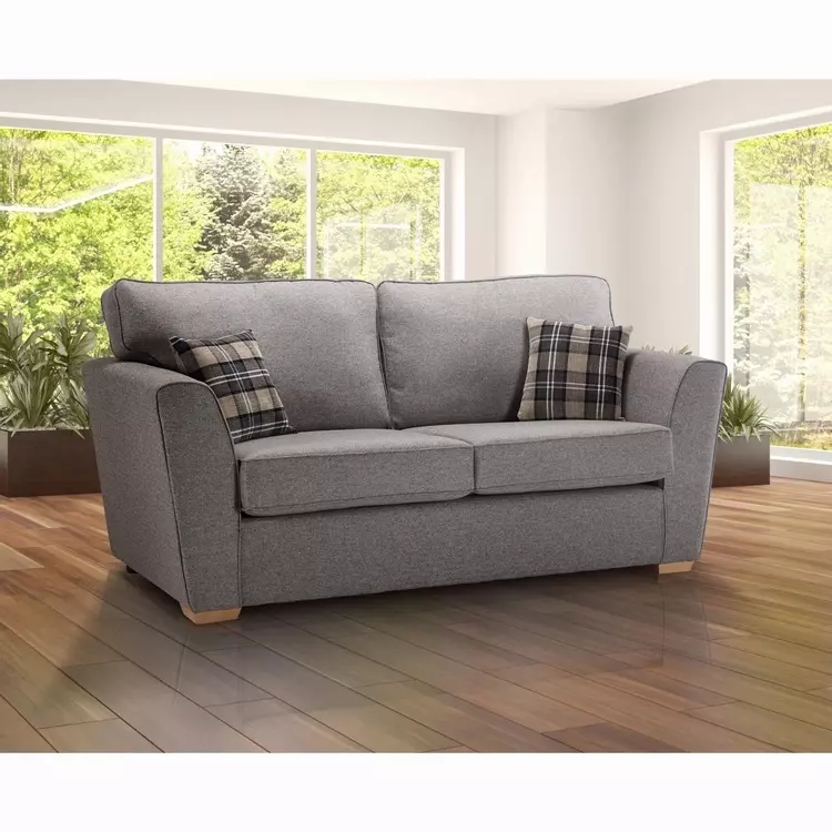 Compact Fabric Three Seater Sofa, How Much Fabric To Cover A Three Seater Sofa
