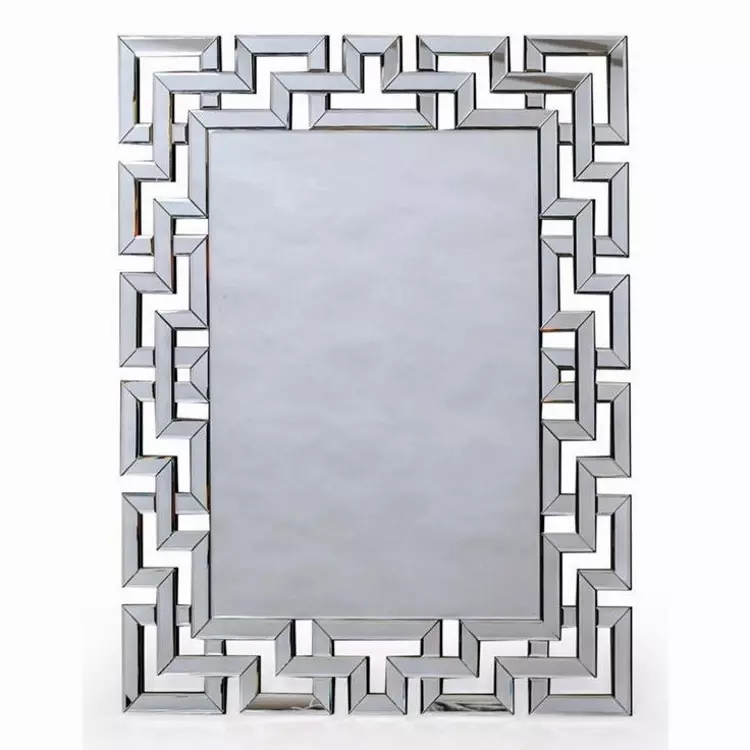 Grecian Key Venetian Large Wall Mirror, Large Rectangle Framed Mirror