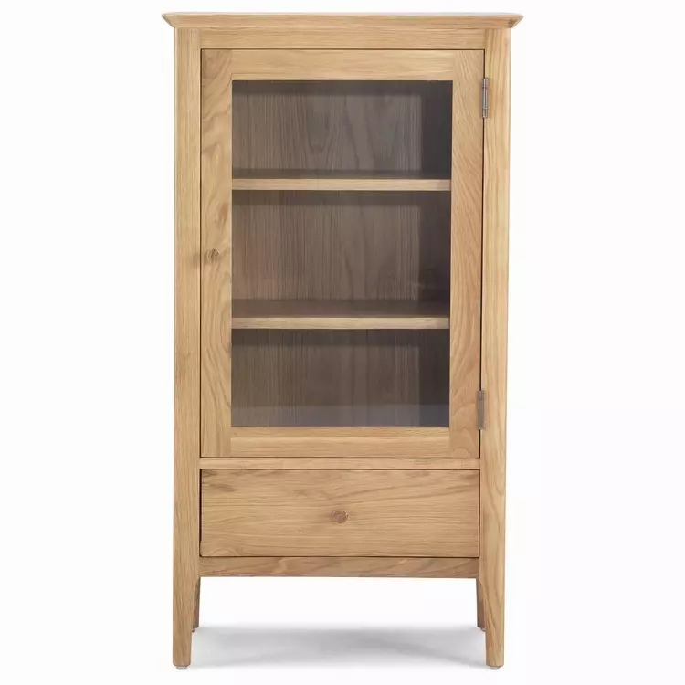 Glazed Bookcase Pattens Furniture, Oak Bookcase With Doors
